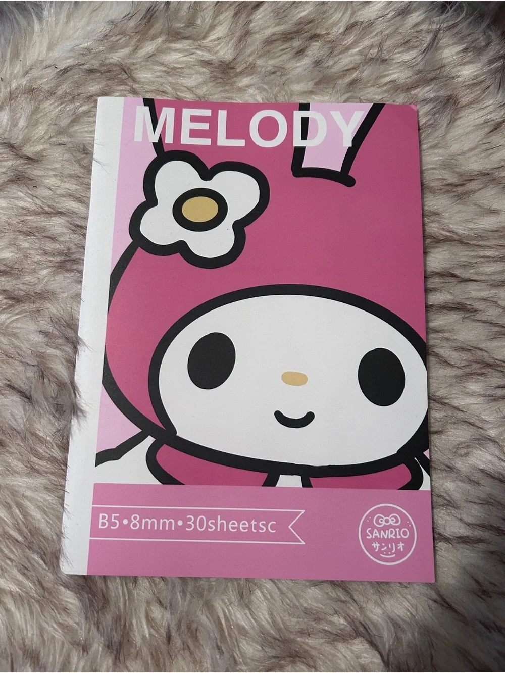 Sanrio Melody Pink Notebook - B5 Cute Character